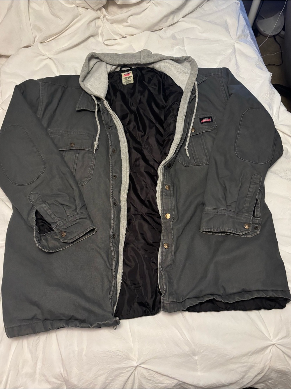 Dickies Gray Hooded Field Jacket